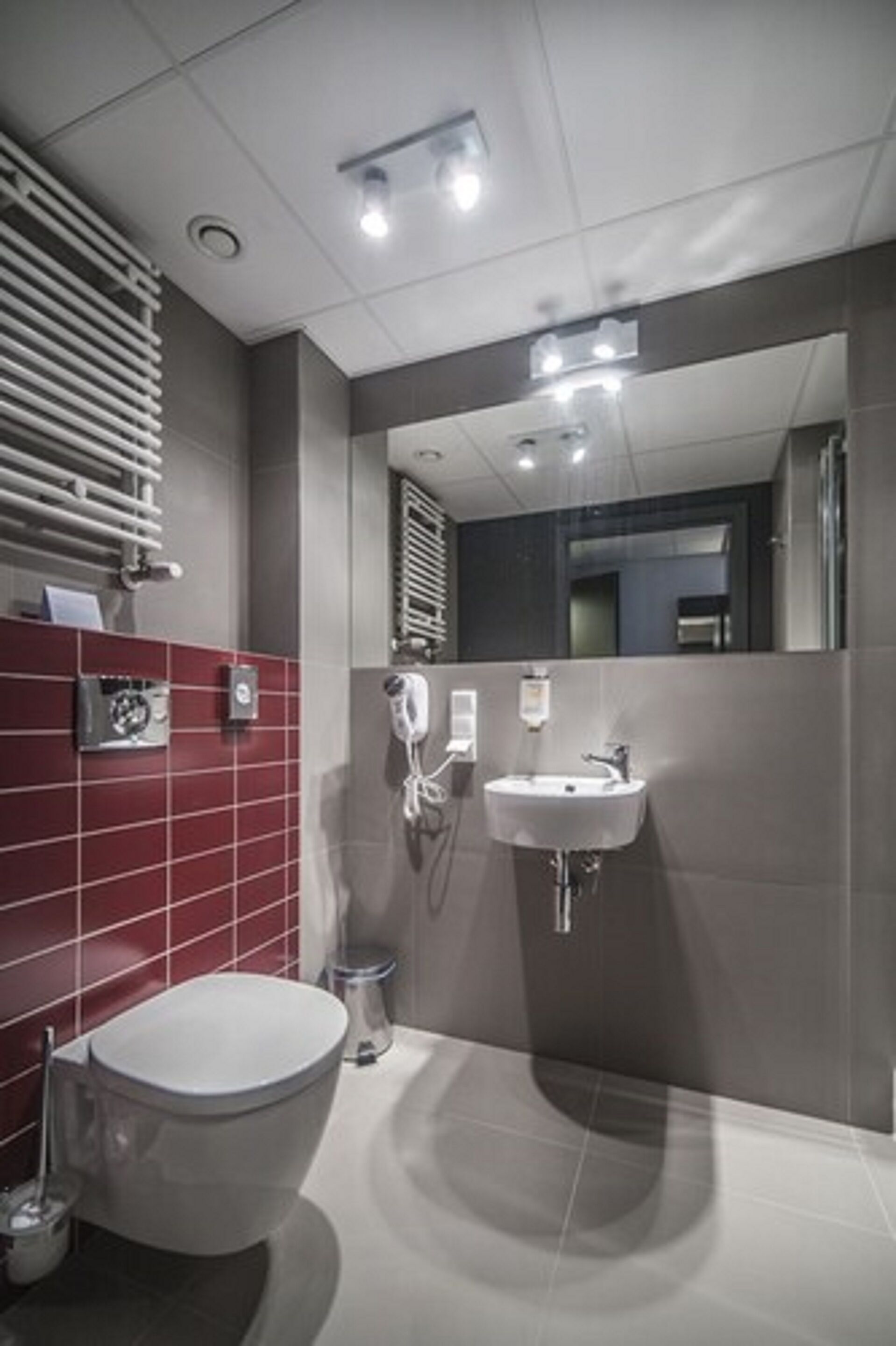 economy double room | bathroom | hair dryer, towels