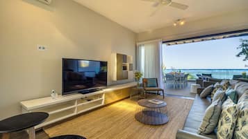 Penthouse | Coin séjour | Télévision LED, lecteur de DVD