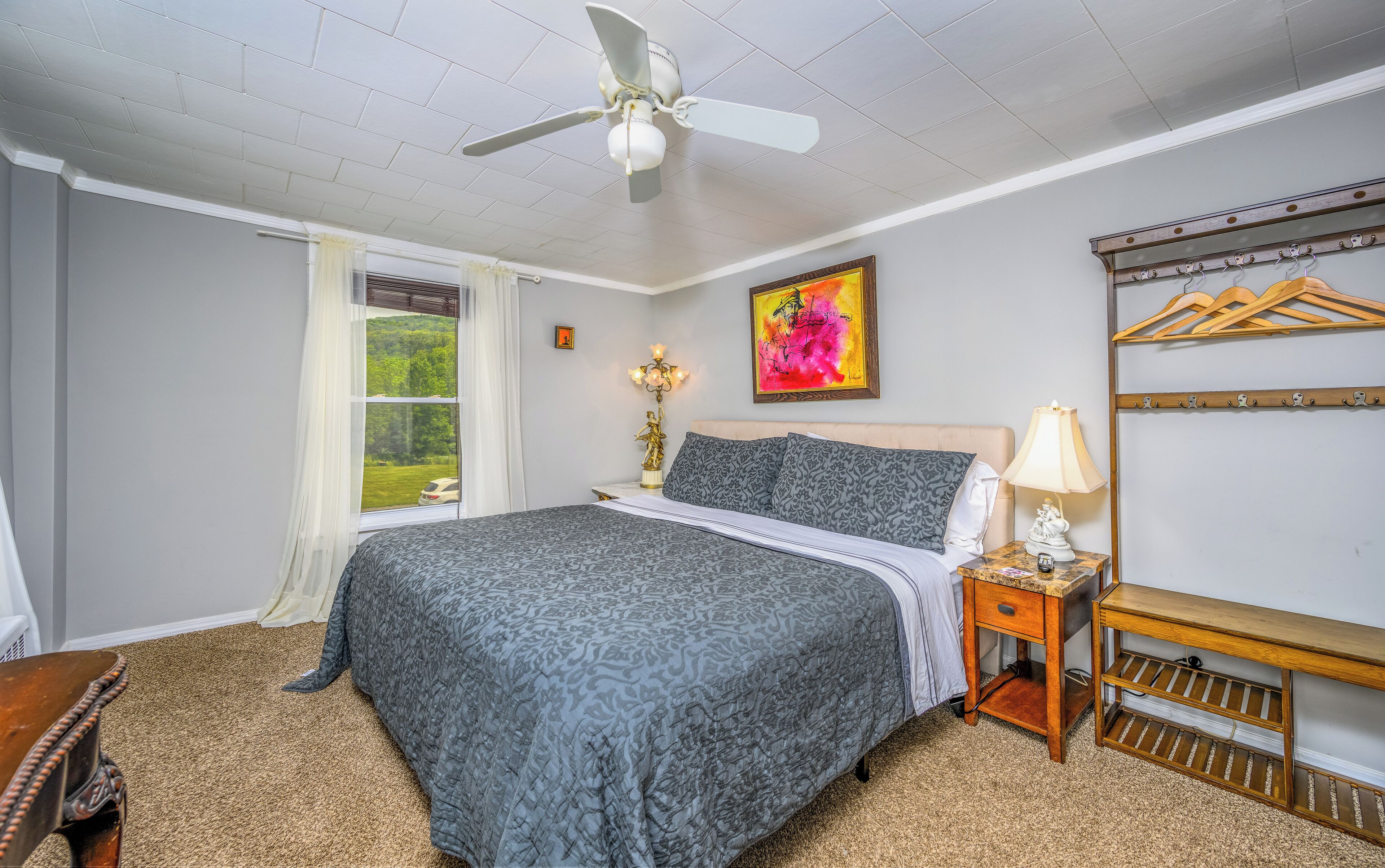 Down comforters, memory foam beds, individually decorated