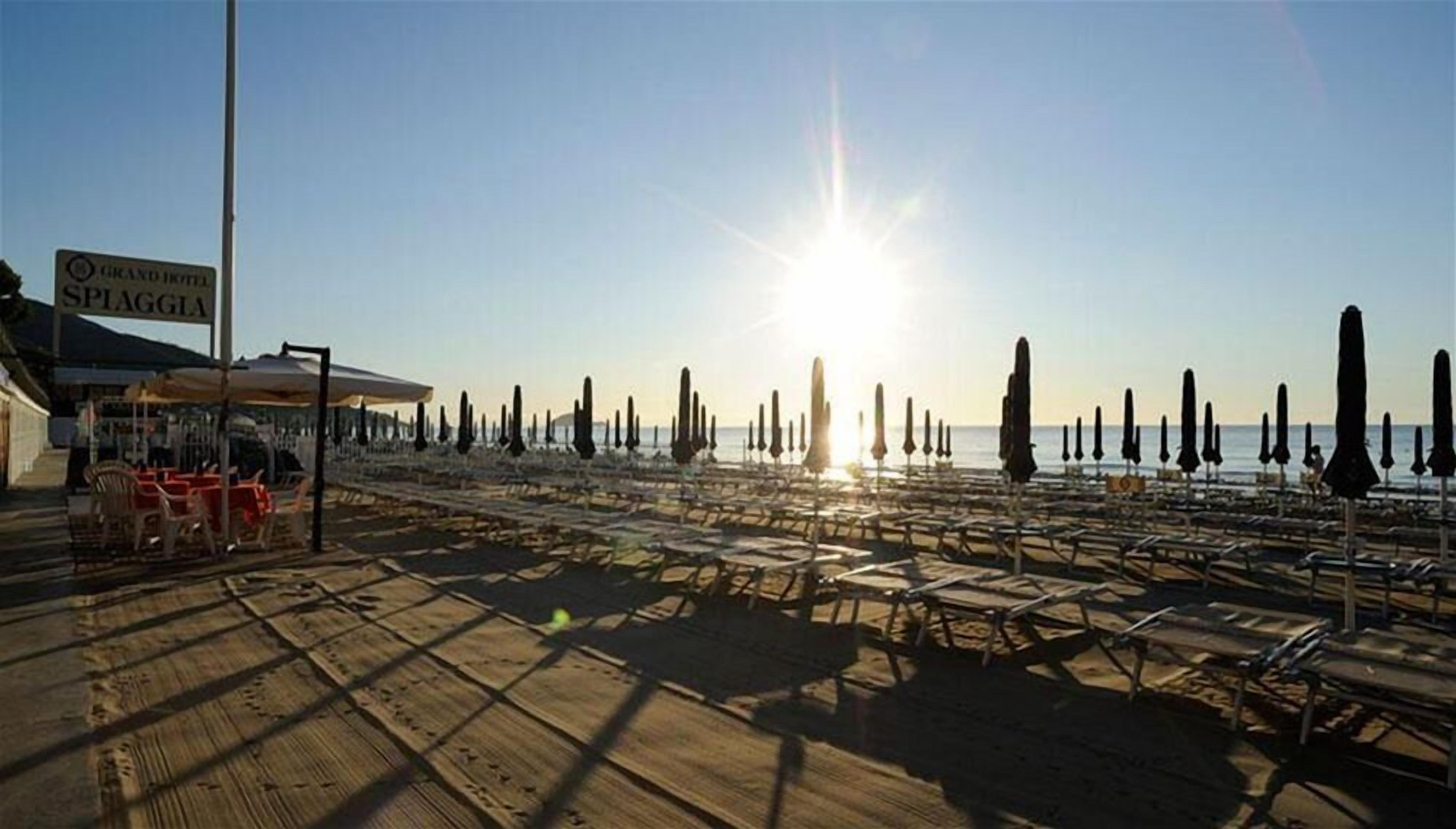 Outdoor banquet area