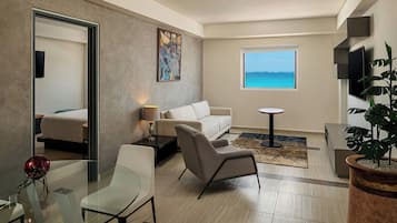 42-inch LCD TV with satellite channels, TV