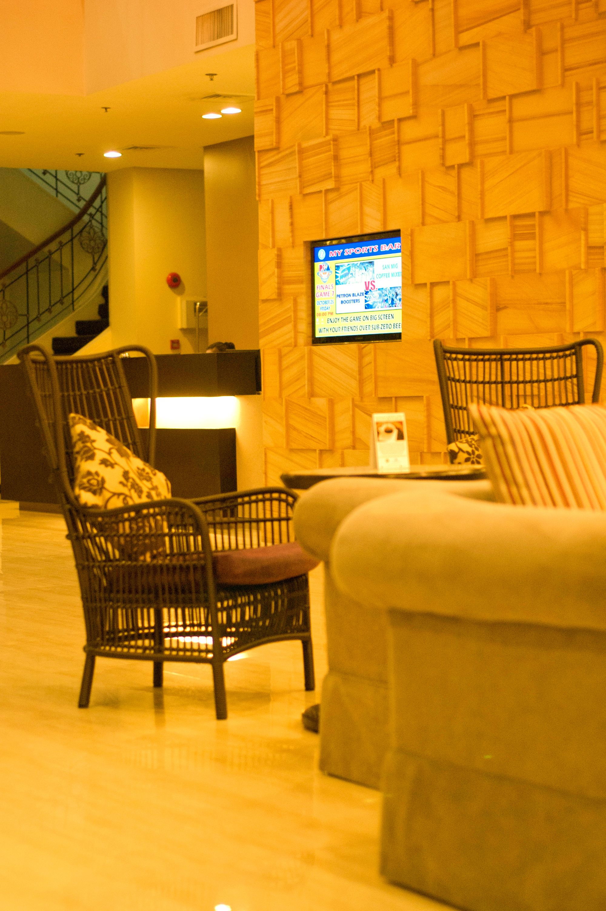 Sala de estar en el lobby