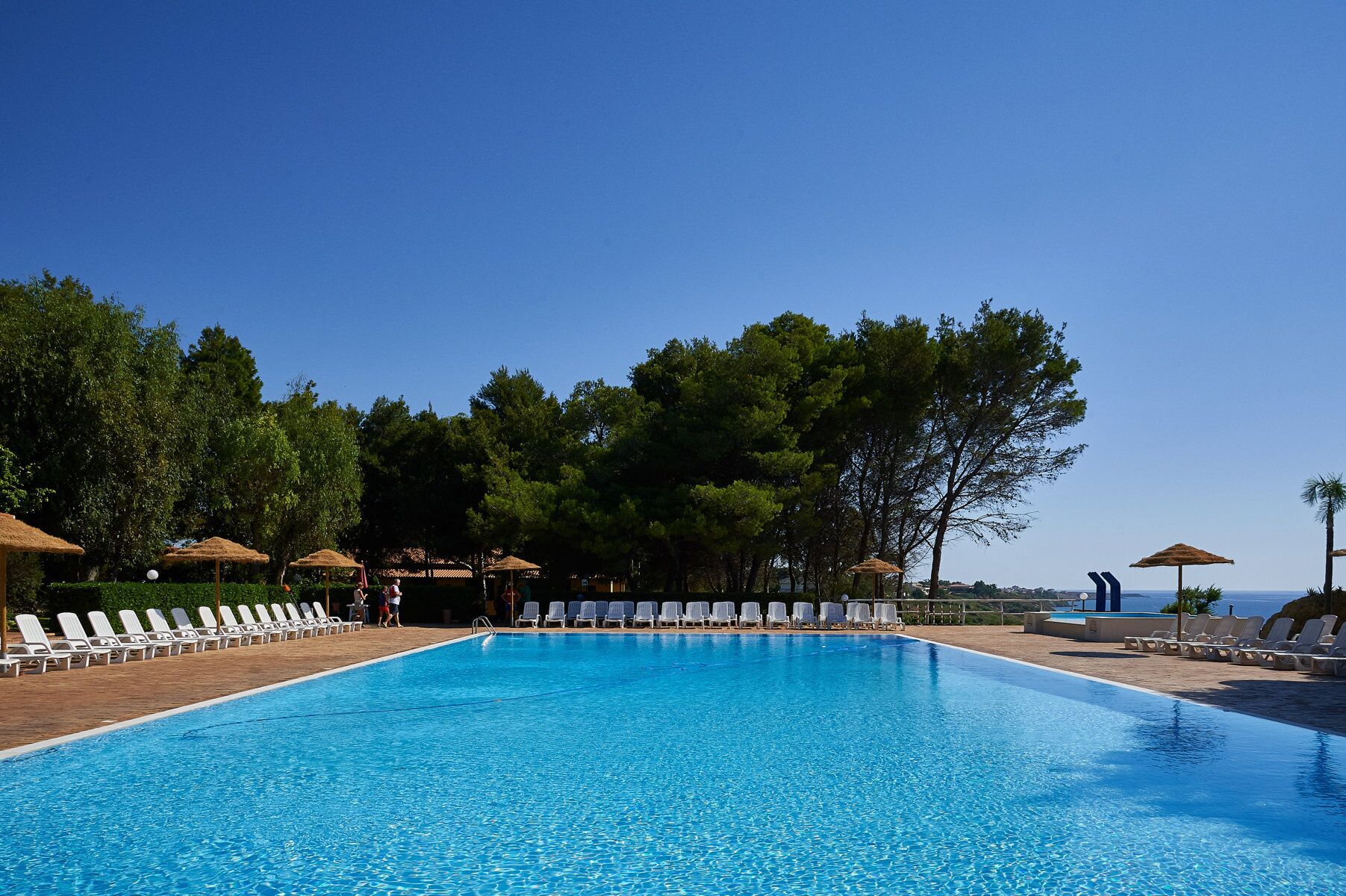 2 outdoor pools, open 10:00 AM to 7:00 PM, pool umbrellas, sun loungers