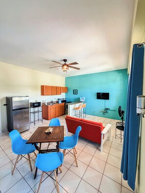 Standard Condo, 2 Bedrooms, Ocean View | Living area | TV - Sueños del Mar Vacation Rentals (Fajardo)