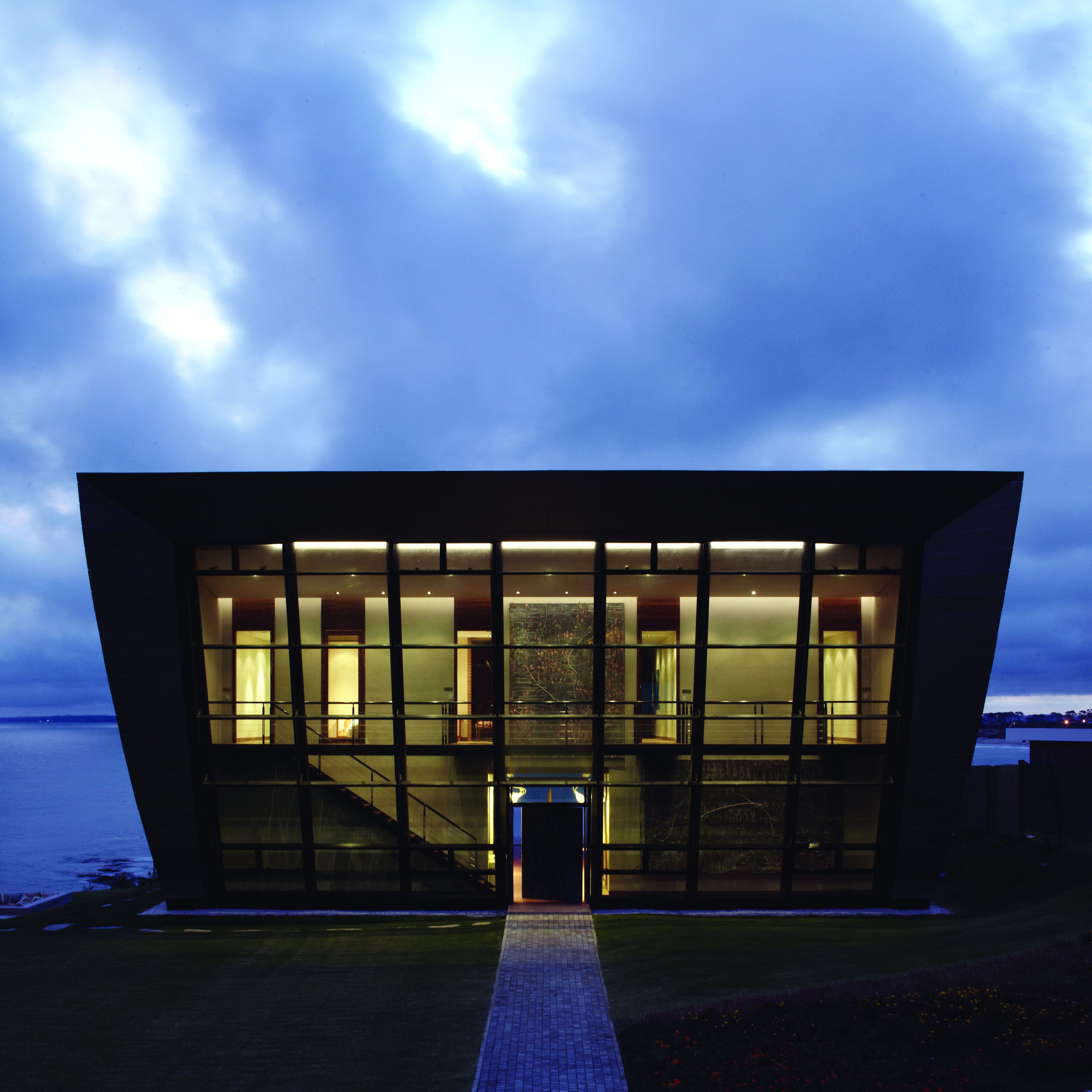 front of property – evening/night