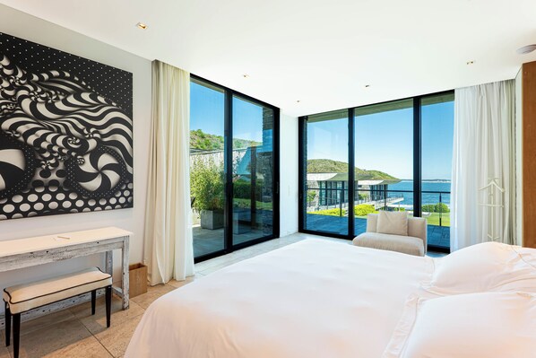 Premium bedding, down duvets, Select Comfort beds, minibar