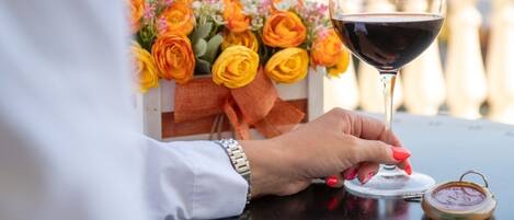 Superior Triple Room, Sea View | Terrace/patio