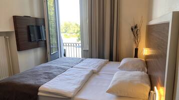 Superior-Doppelzimmer, 1Â King-Bett | Wohnbereich | Flachbildfernseher