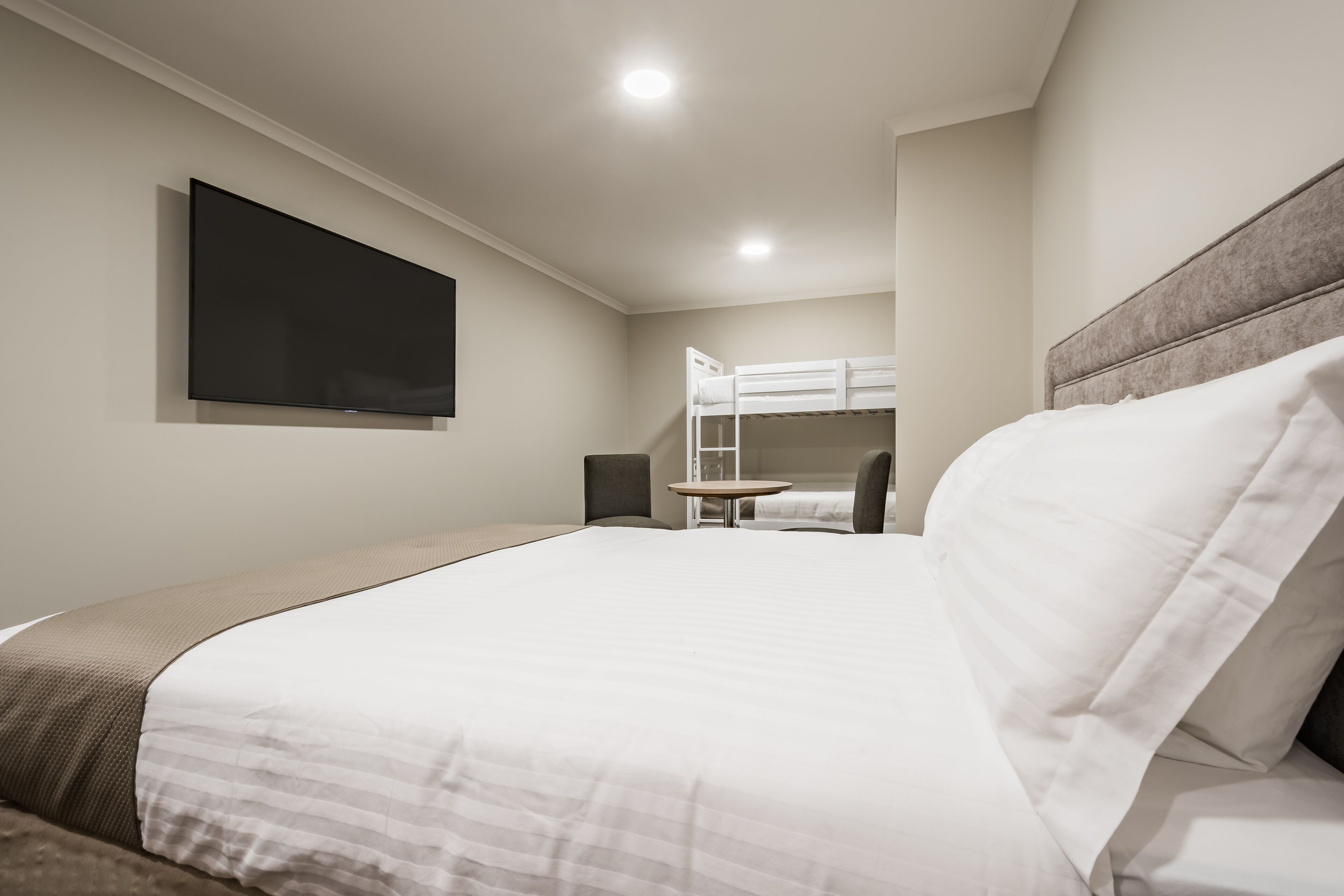 desk, laptop workspace, iron/ironing board, free wifi