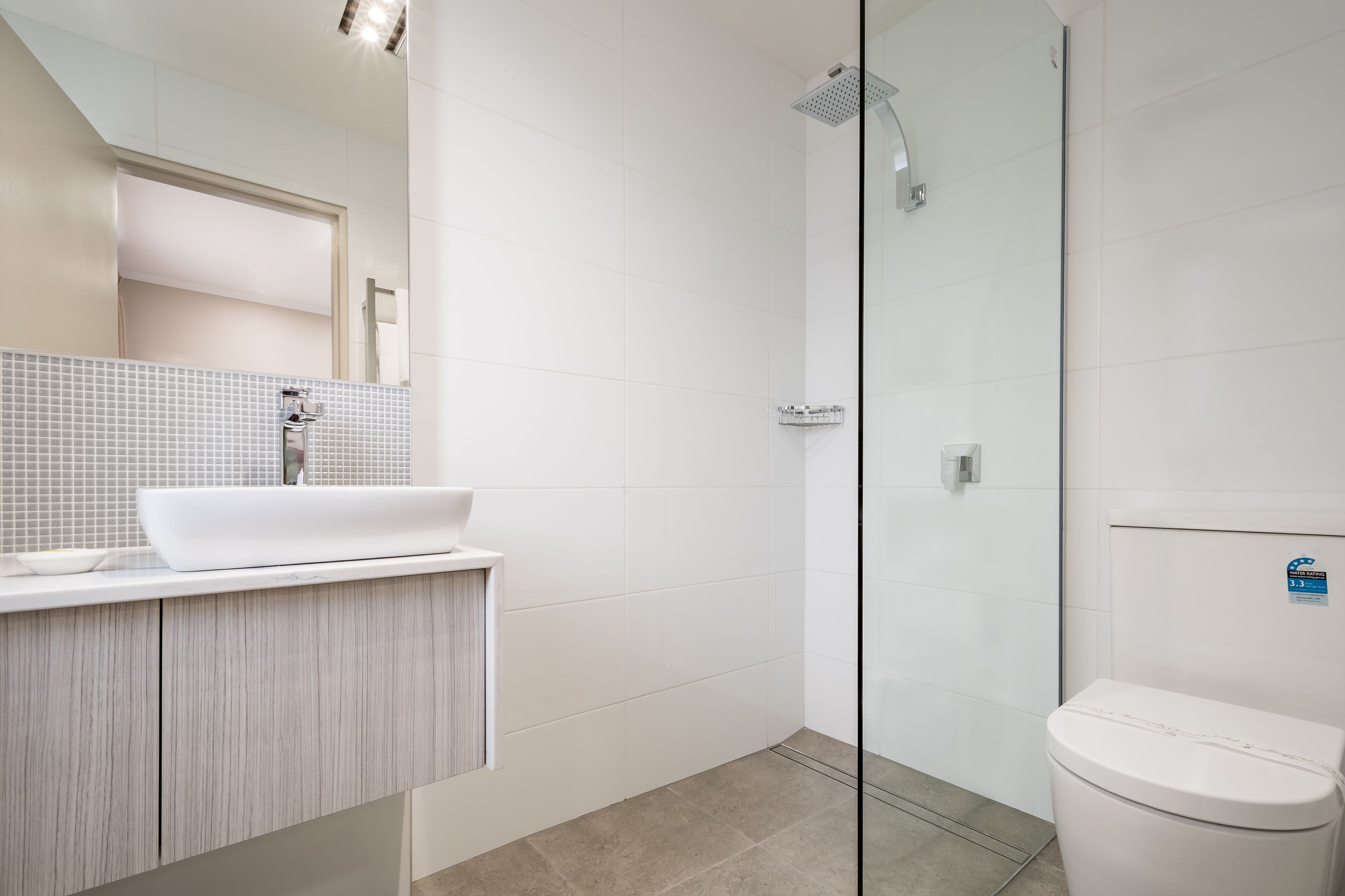 free toiletries, hair dryer, towels