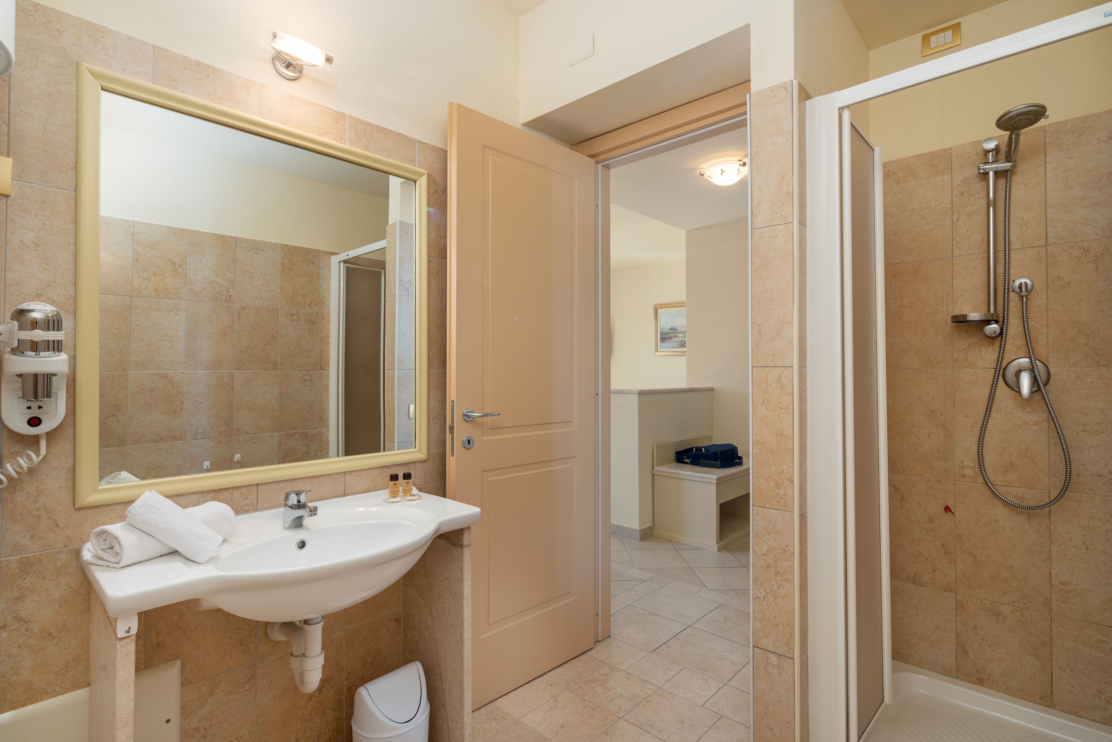 junior suite, 1 king bed, balcony | bathroom | shower, free toiletries, hair dryer, bidet