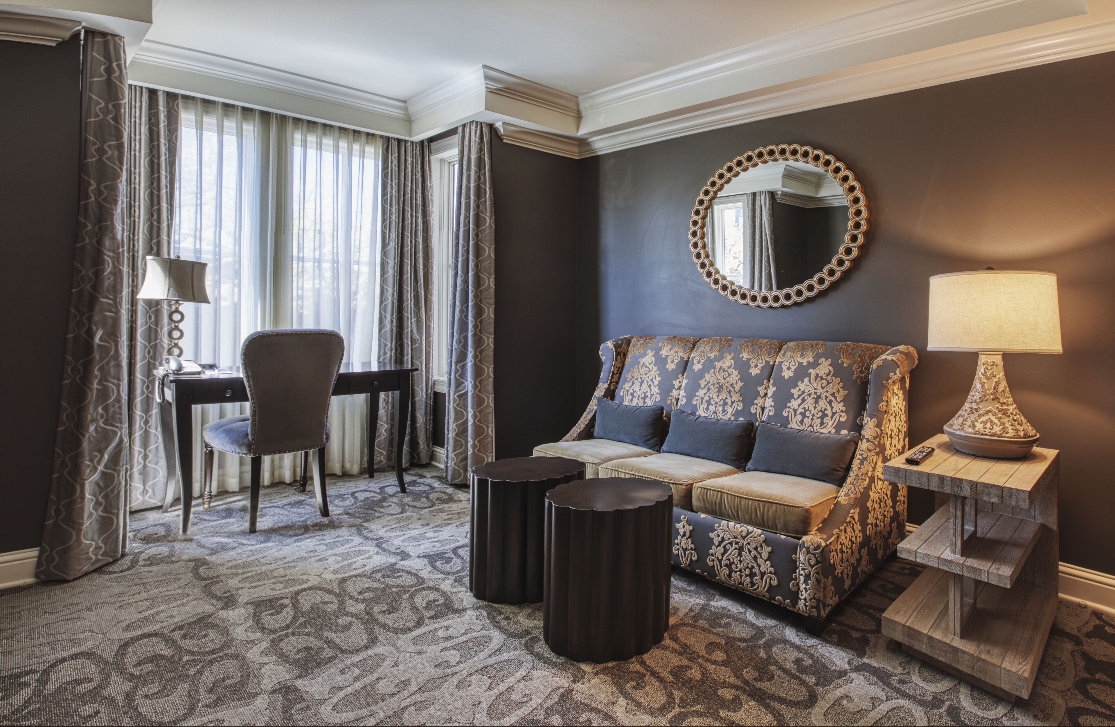 luxury suite | living area | 42-inch led tv with cable channels, tv