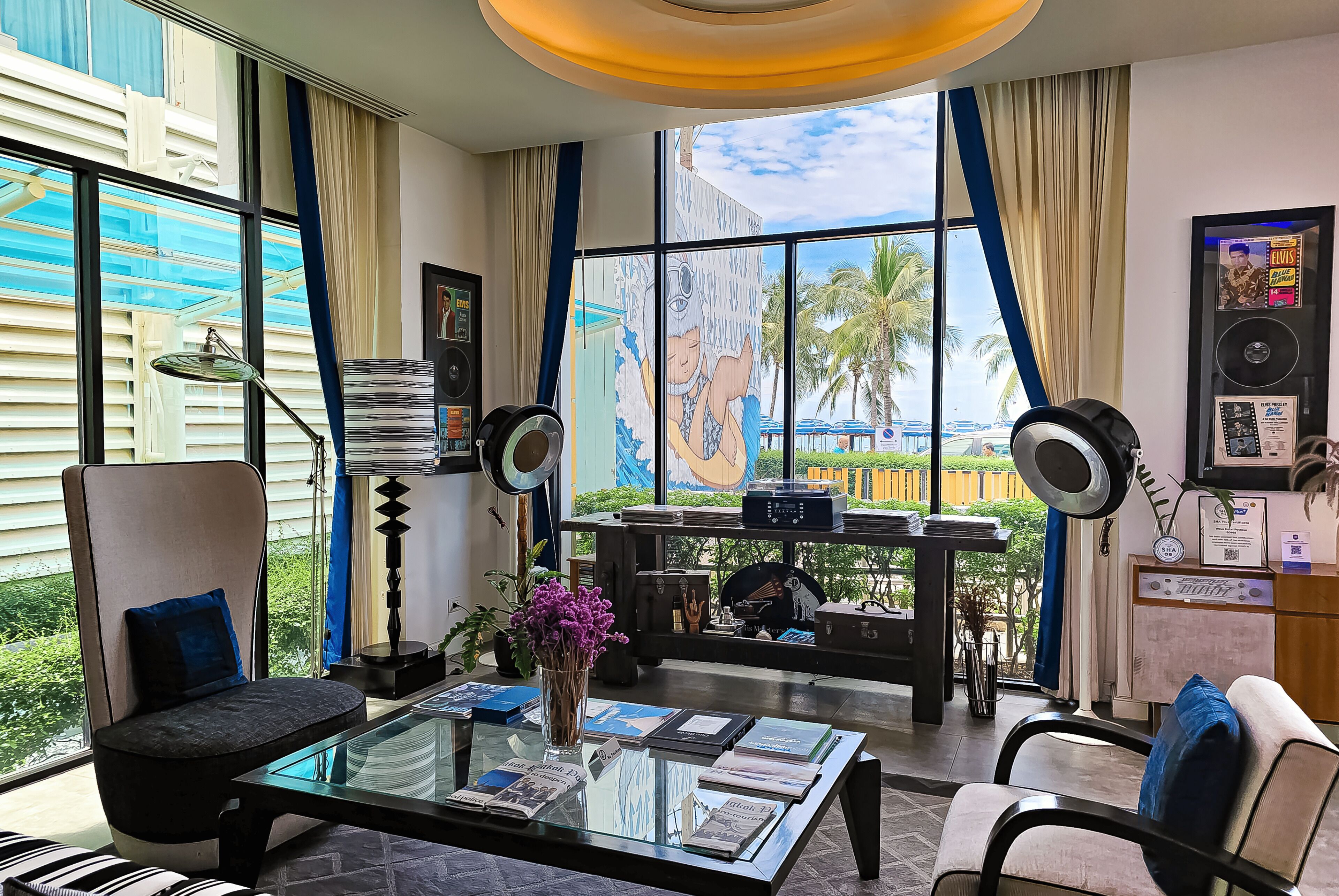 42-inch LCD TV with satellite channels, TV