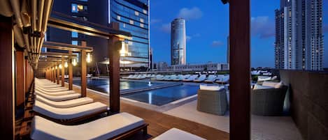 Indoor pool, seasonal outdoor pool, cabanas (surcharge), pool umbrellas