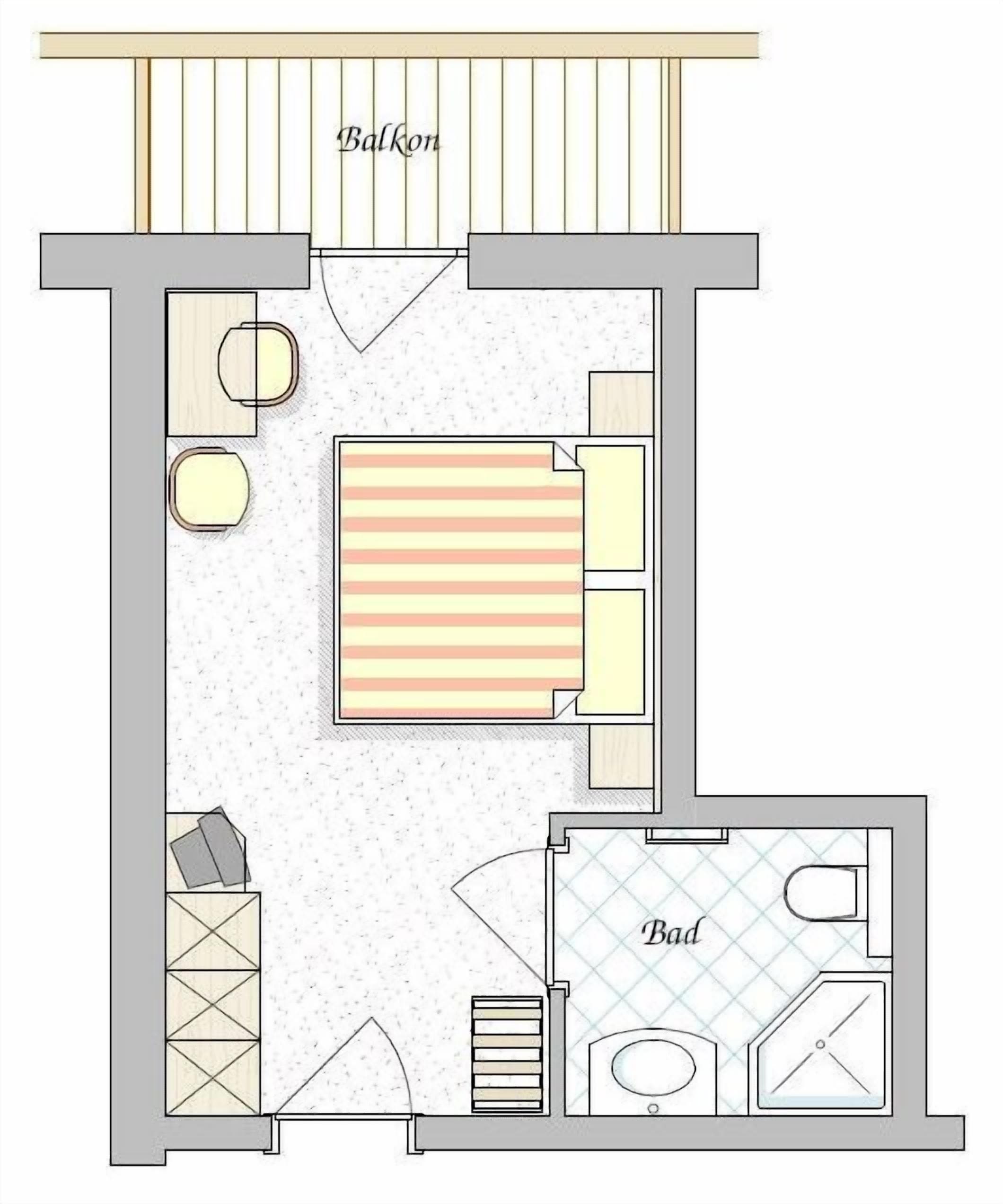 classic double room (enzian) | in-room safe, desk, blackout curtains, free wifi