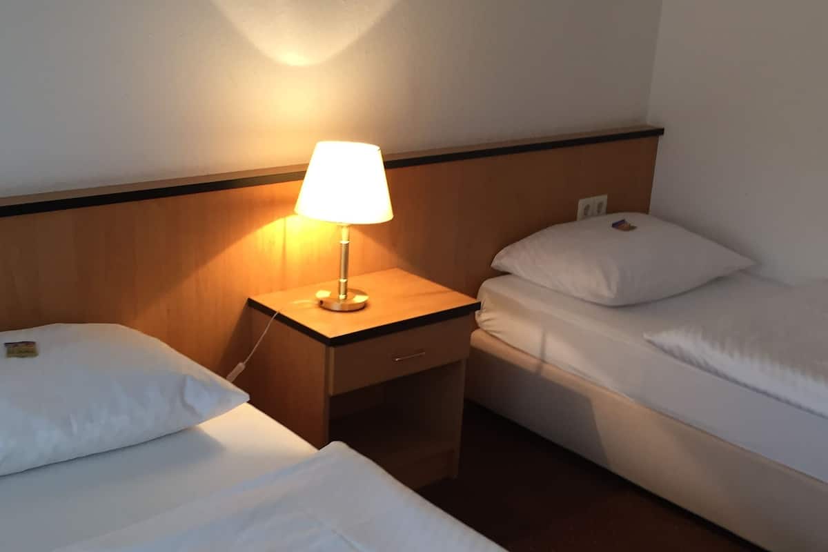 Camera con letto matrimoniale o 2 letti singoli | Una scrivania, postazione laptop, insonorizzazione