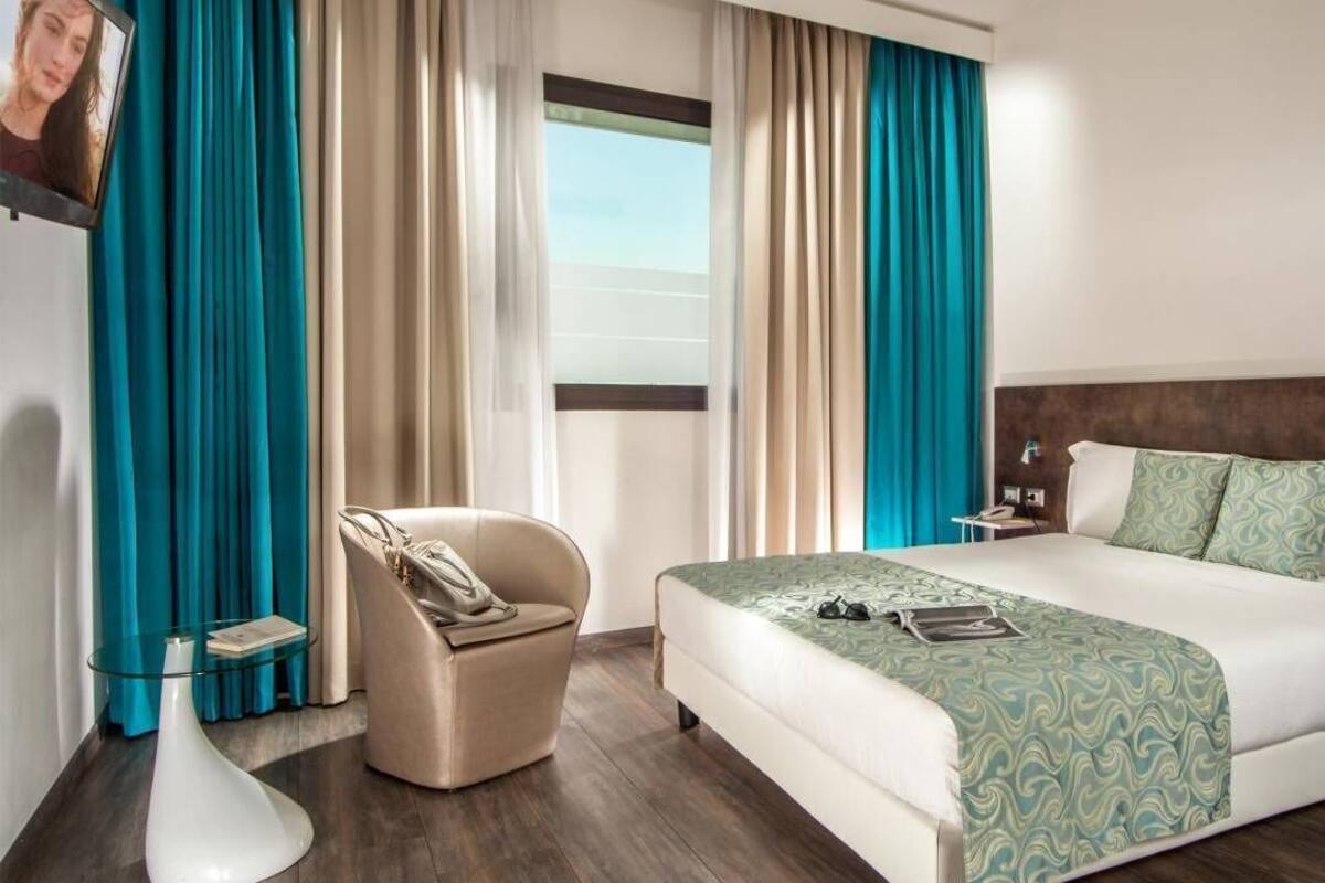 Down duvets, minibar, in-room safe, desk