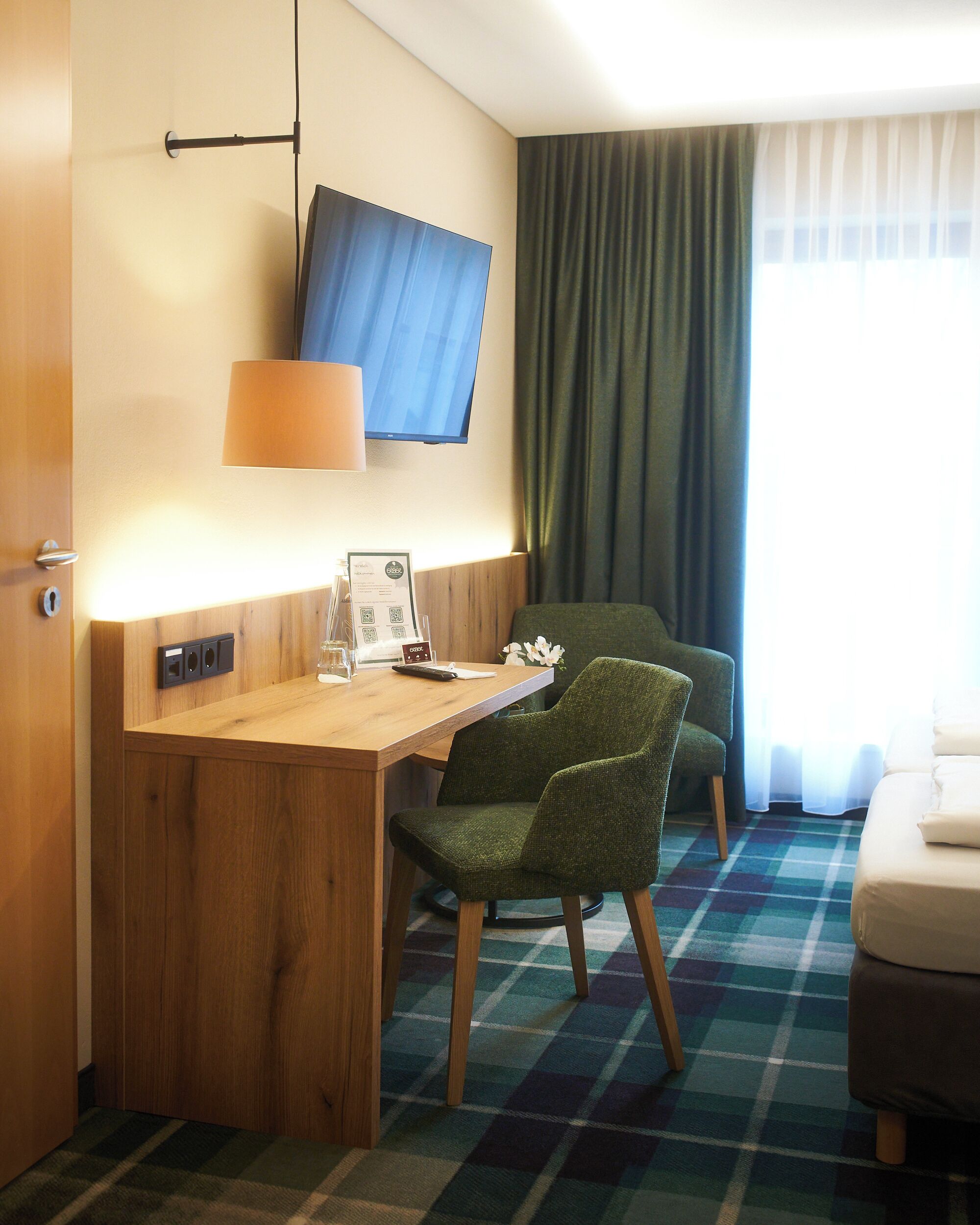 in-room safe, desk, blackout curtains, soundproofing