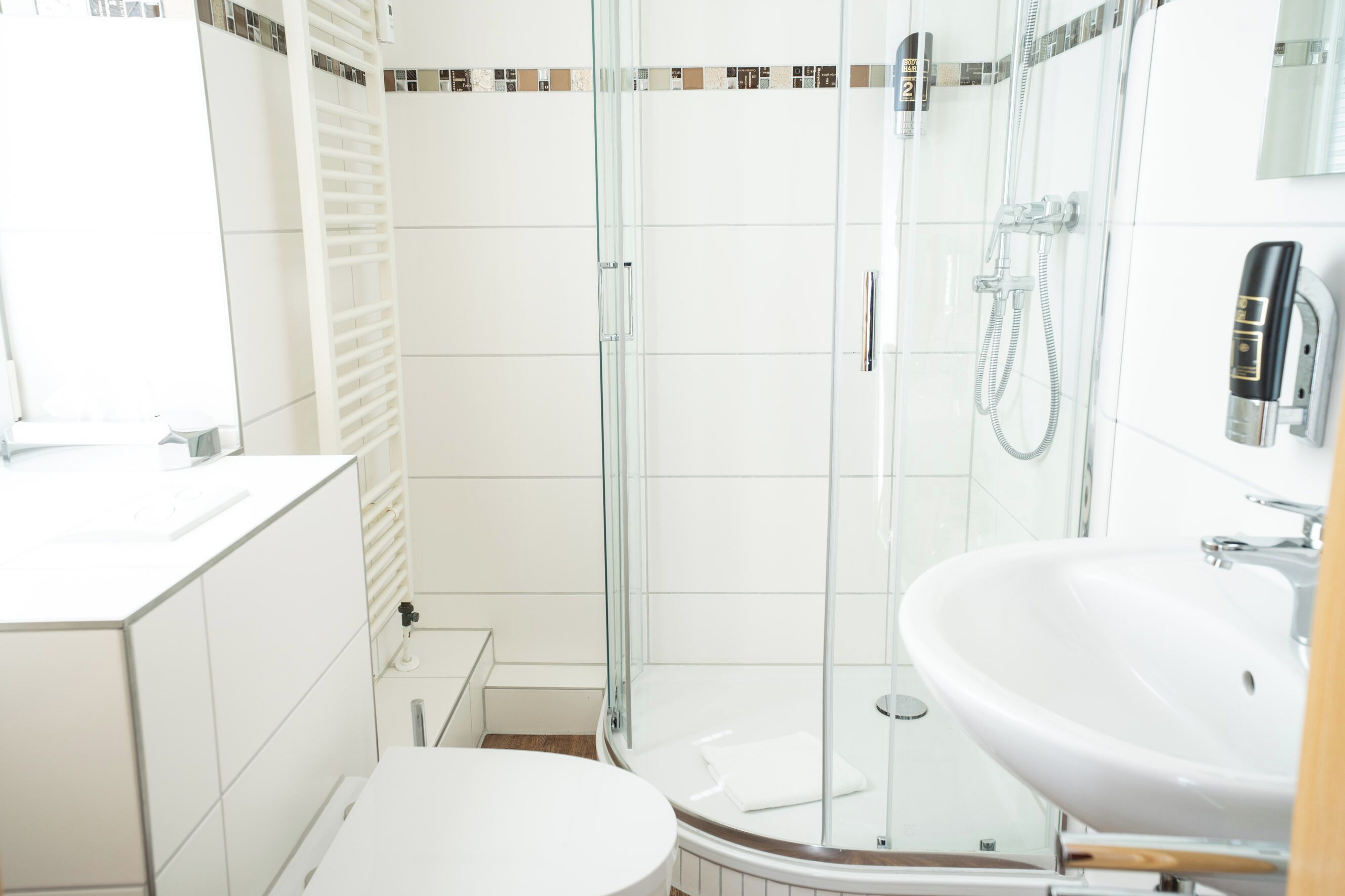 double room | bathroom | hair dryer, towels