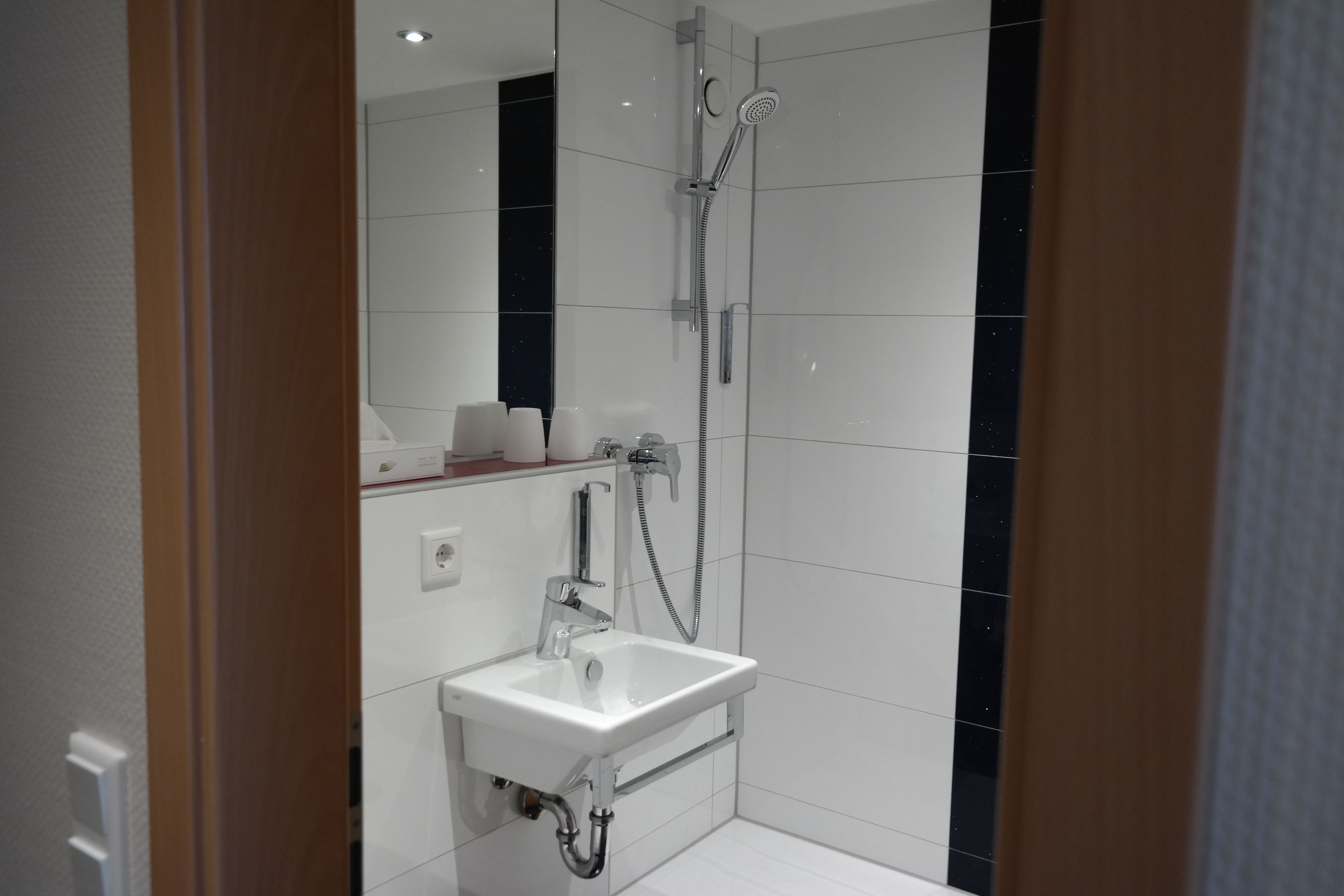 business single room | bathroom | shower, free toiletries, towels