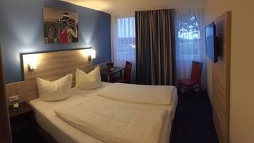 Comfort-Doppelzimmer | Schreibtisch, kostenloses WLAN, BettwÀsche