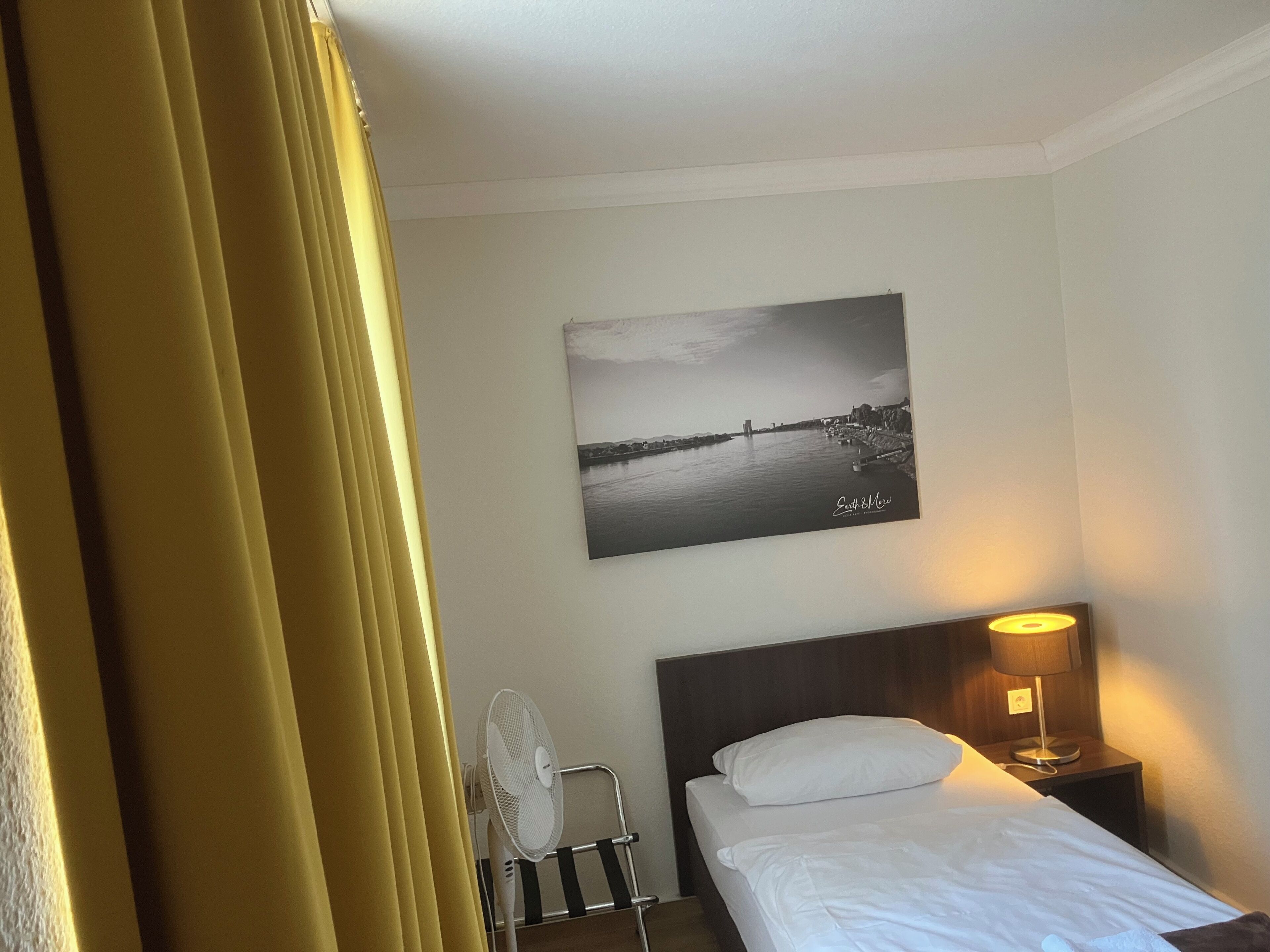 standard single room, 1 single bed | desk, blackout curtains, iron/ironing board, free wifi