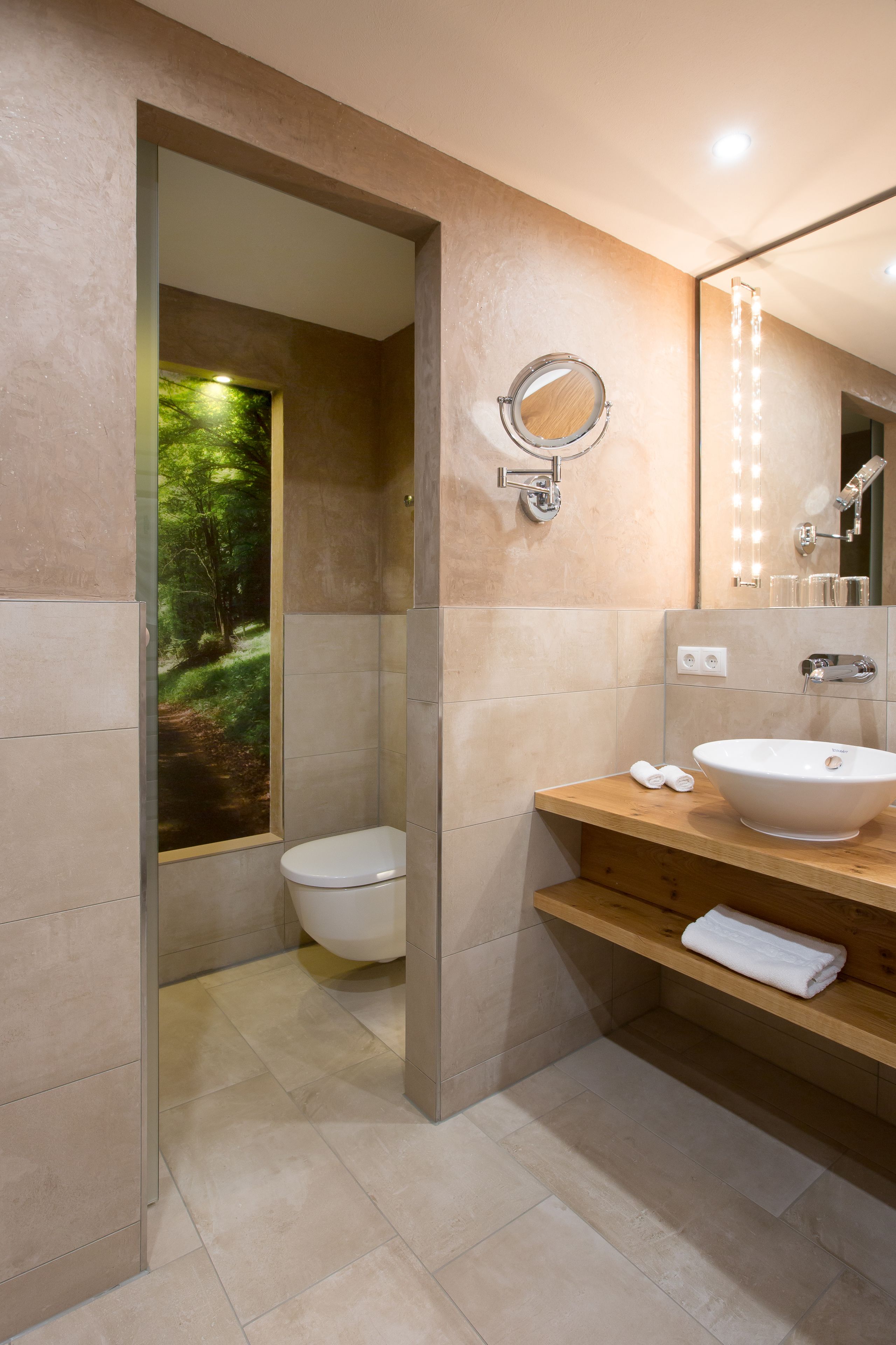 free toiletries, hair dryer, bathrobes, slippers