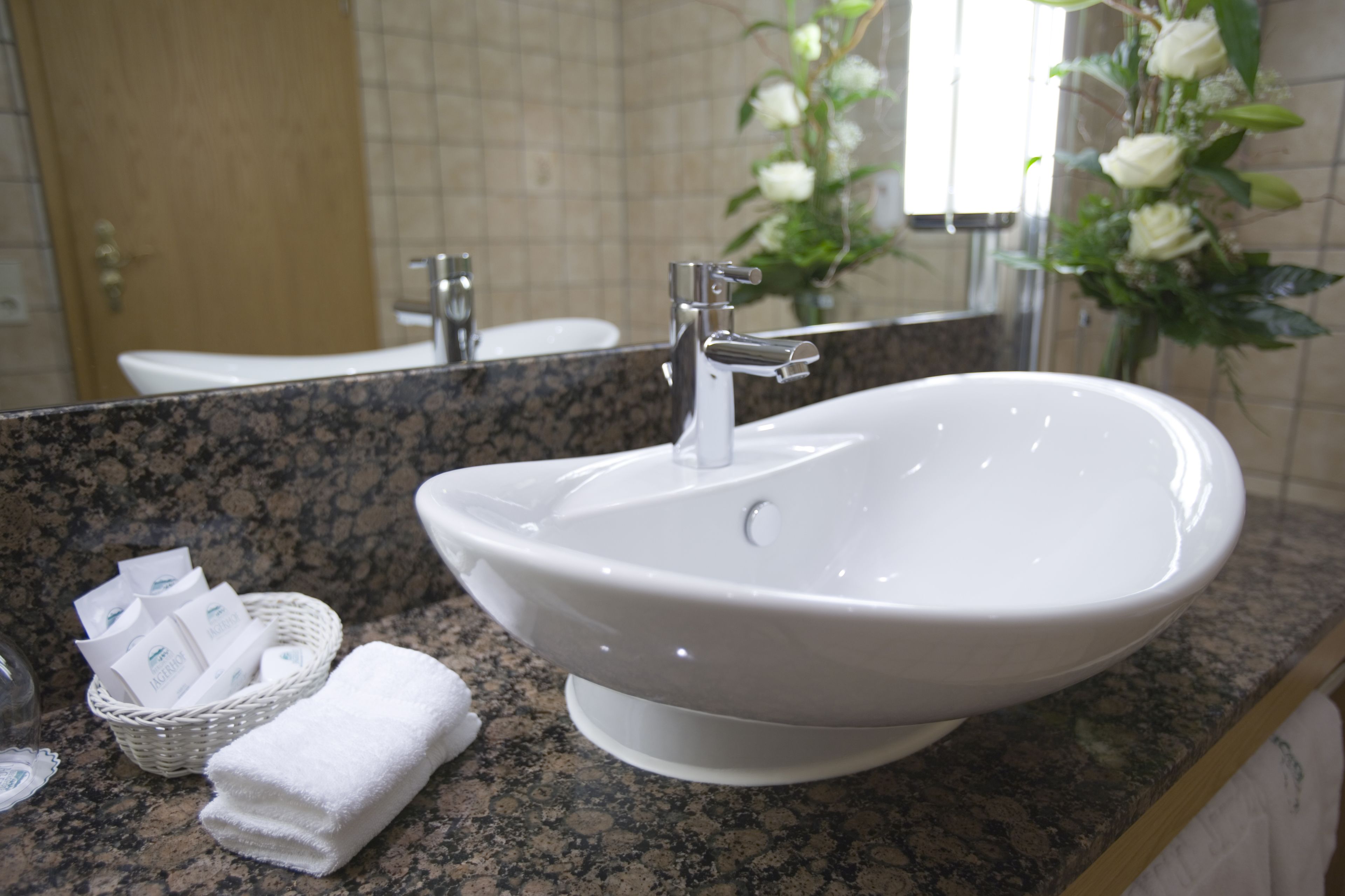 free toiletries, hair dryer, bathrobes, slippers