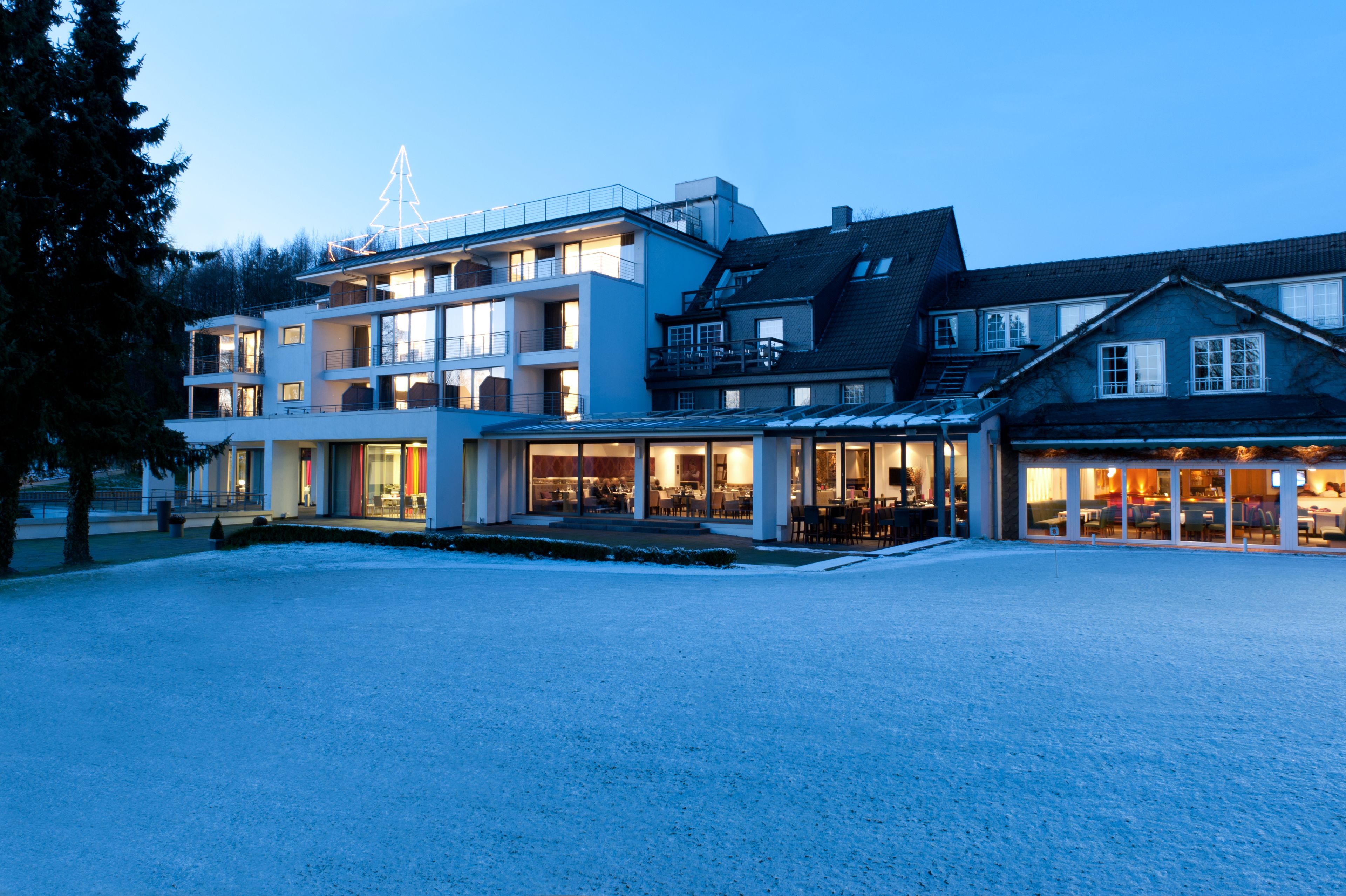 front of property – evening/night