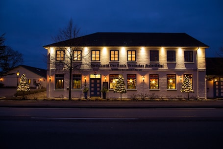 Front of property - evening/night