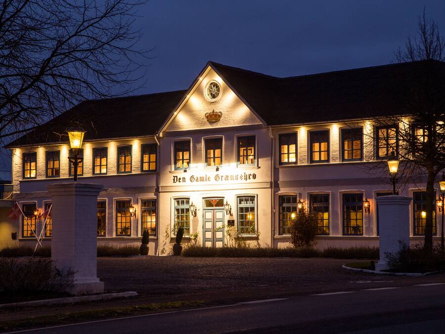 Front of property – evening/night
