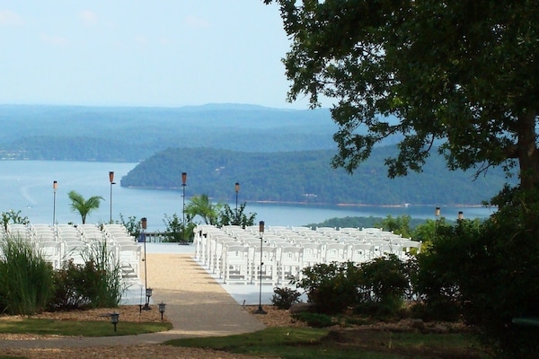 Outdoor wedding area