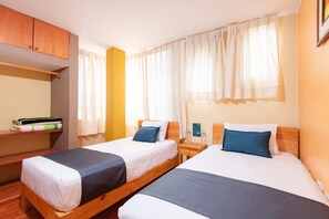 Standard Double Room, 2 Single Beds | Hypo-allergenic bedding, soundproofing, free WiFi, bed sheets