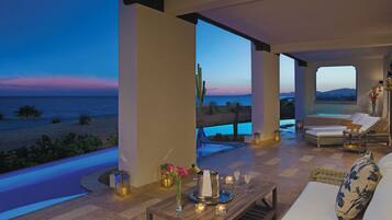 Presidential Suite Swim Out Ocean Front | Terraza o patio