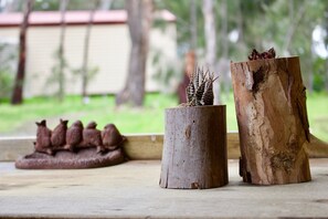 Luxe appartement, 2 slaapkamers, uitzicht op tuin | Uitzicht op de tuin