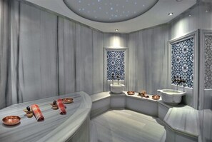 Sauna, Turkish bath, body treatments, hot stone massages