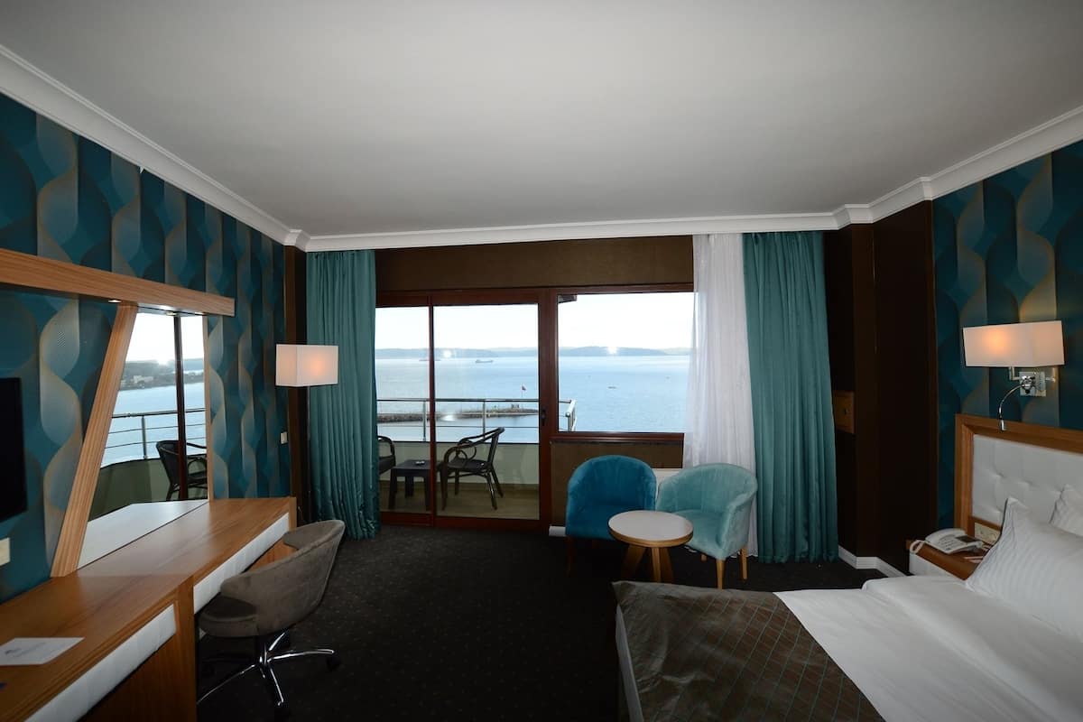 1 slaapkamer, een minibar, een kluis op de kamer, een bureau