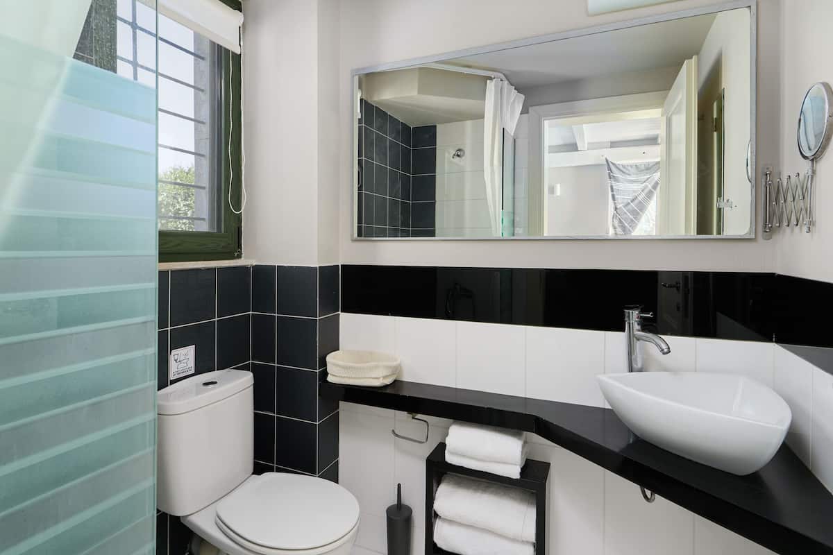 deluxe loft | bathroom | free toiletries, hair dryer, towels, soap