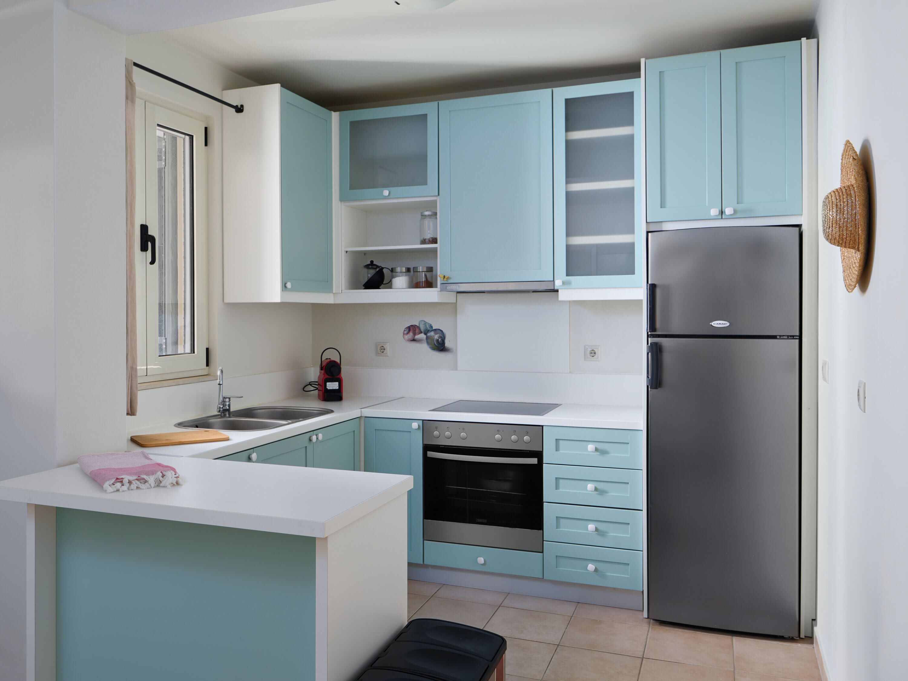 garden level hideaway | private kitchen | full-sized fridge, espresso maker, coffee/tea maker, electric kettle