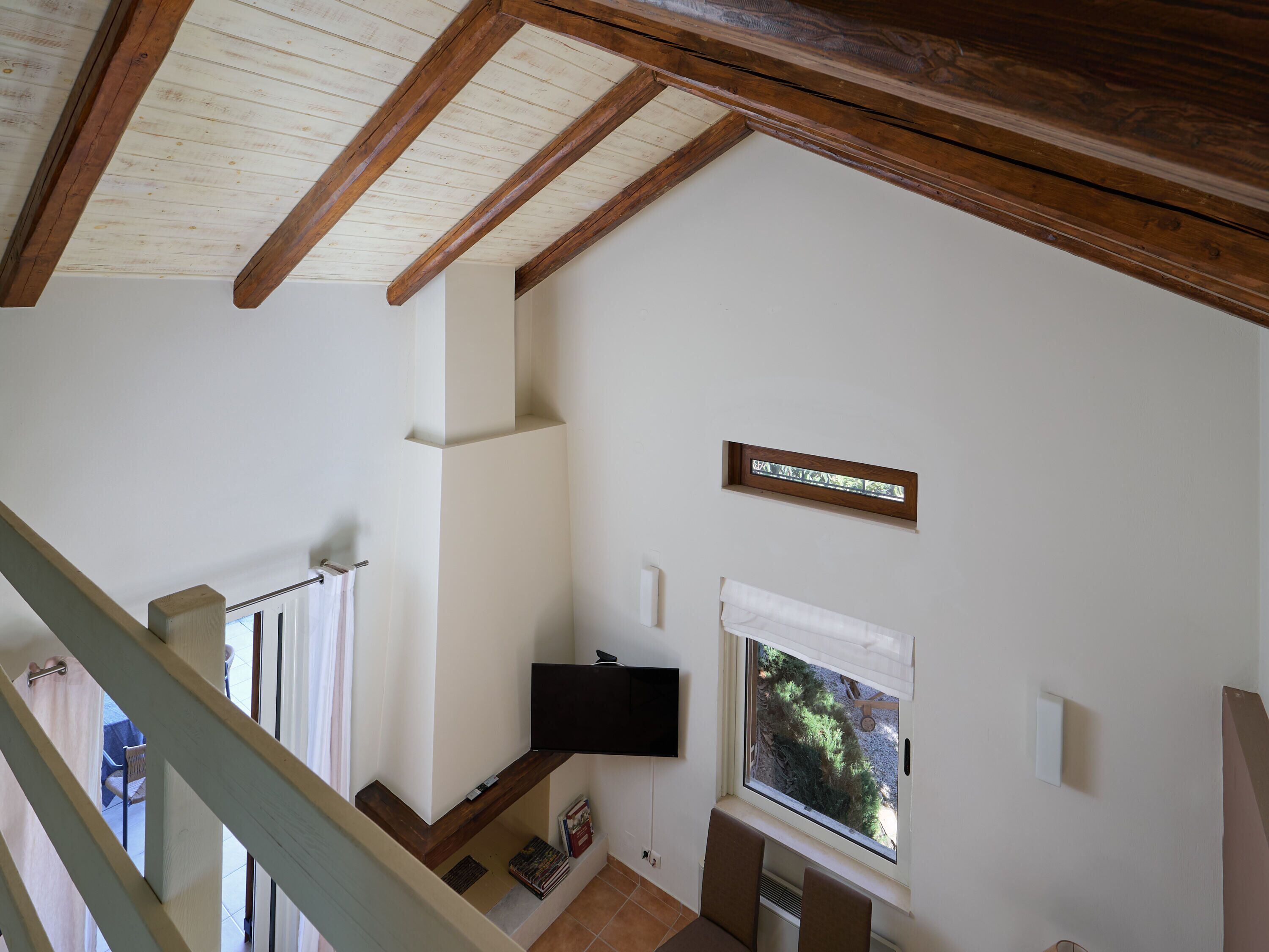 family maisonette | living room | 42-inch flat-screen tv with satellite channels, tv, fireplace