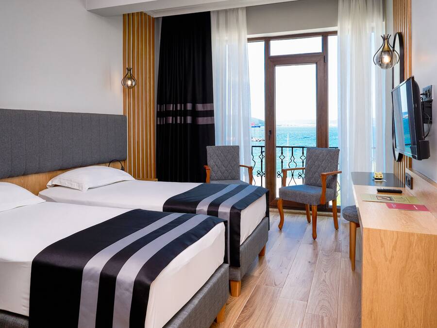 Standardværelse med dobbeltseng eller 2 enkeltsenge - ikke-ryger - byudsigt | Minibar, pengeskab på værelset, lydisolering, gratis Wi-Fi