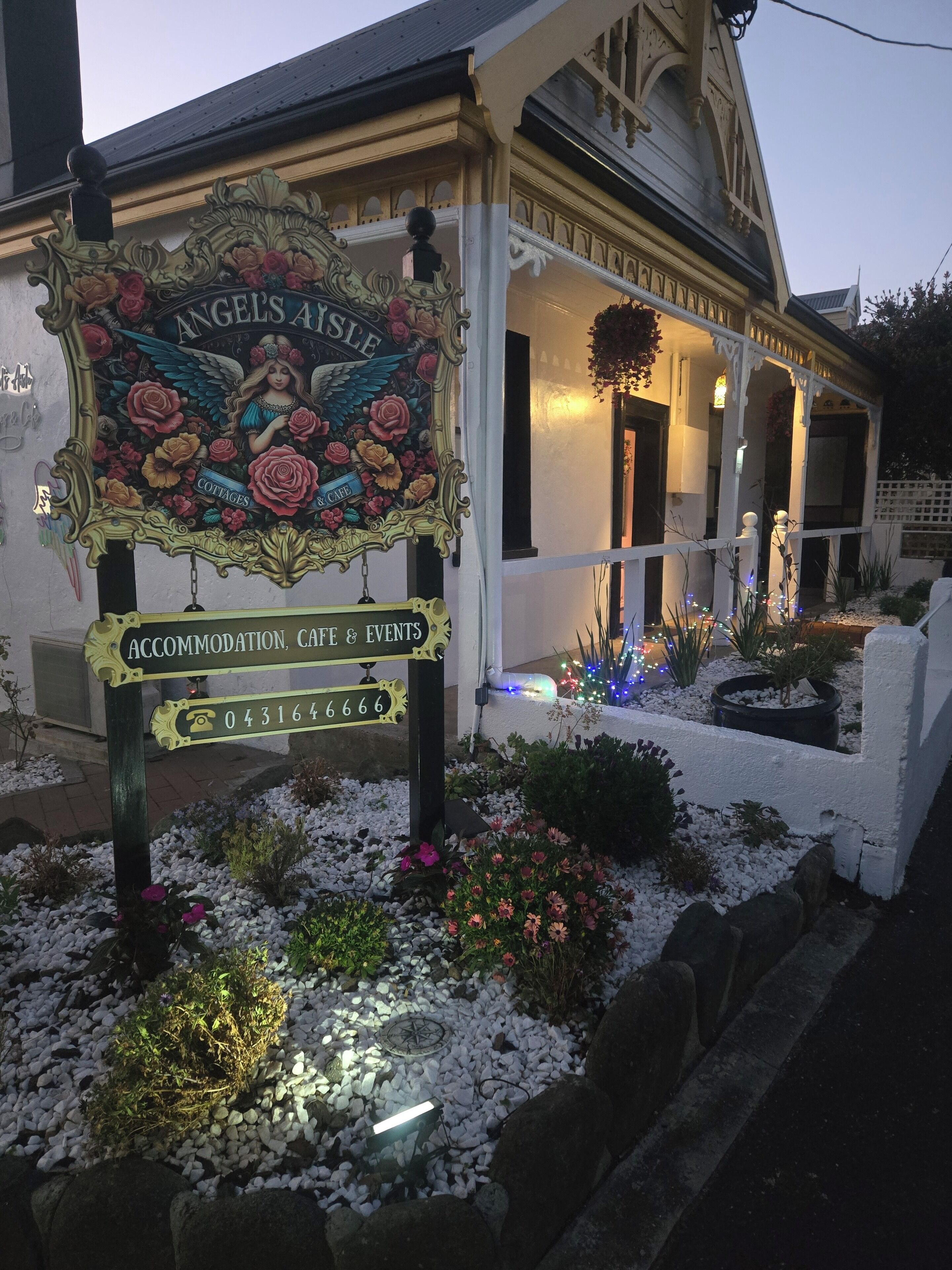 Front of property - evening/night