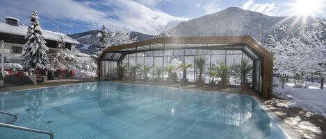 Outdoor pool, open 7:00 AM to 7:30 PM, pool umbrellas, pool loungers