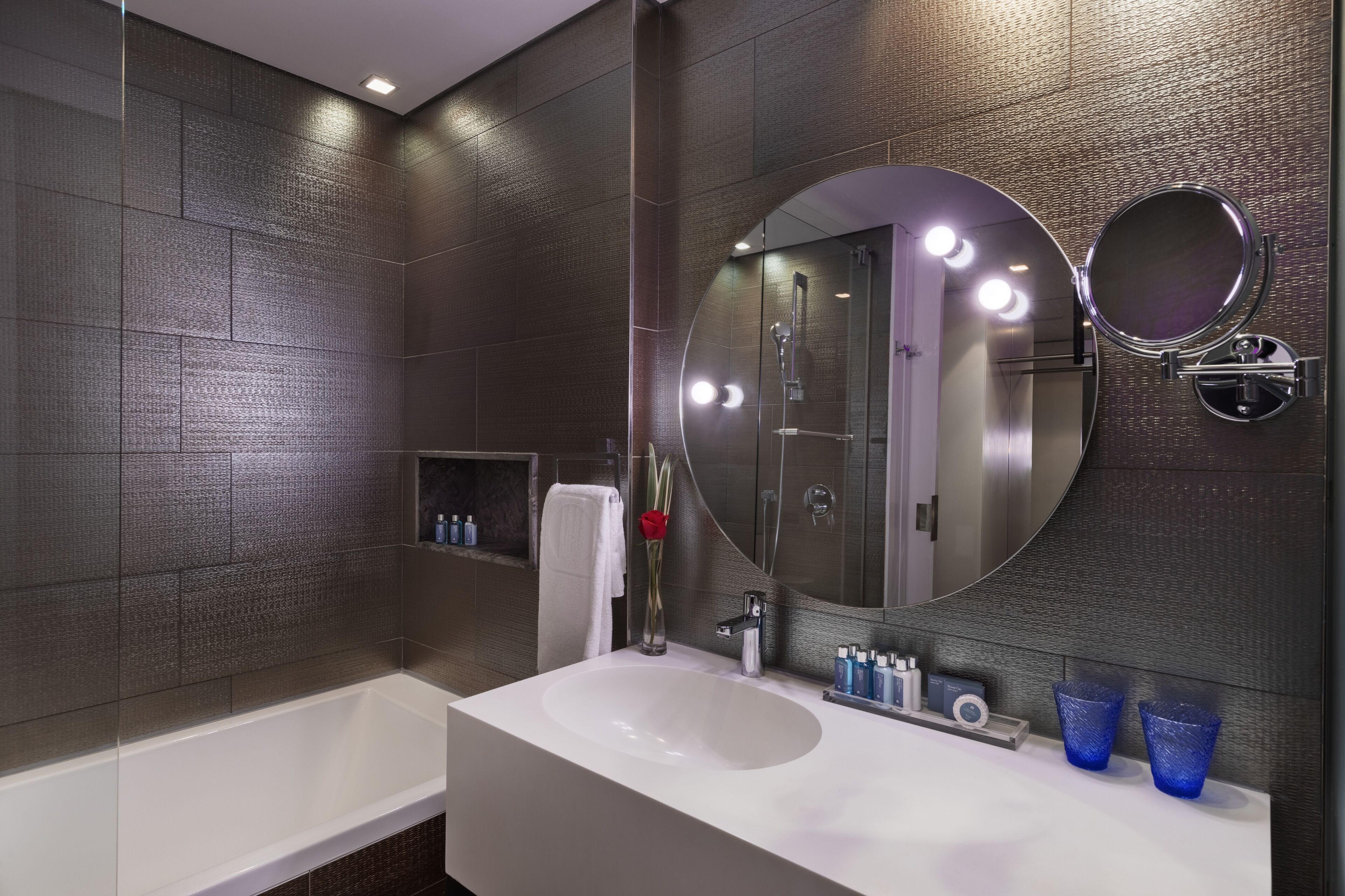 studio | bathroom | free toiletries, hair dryer, bathrobes, slippers