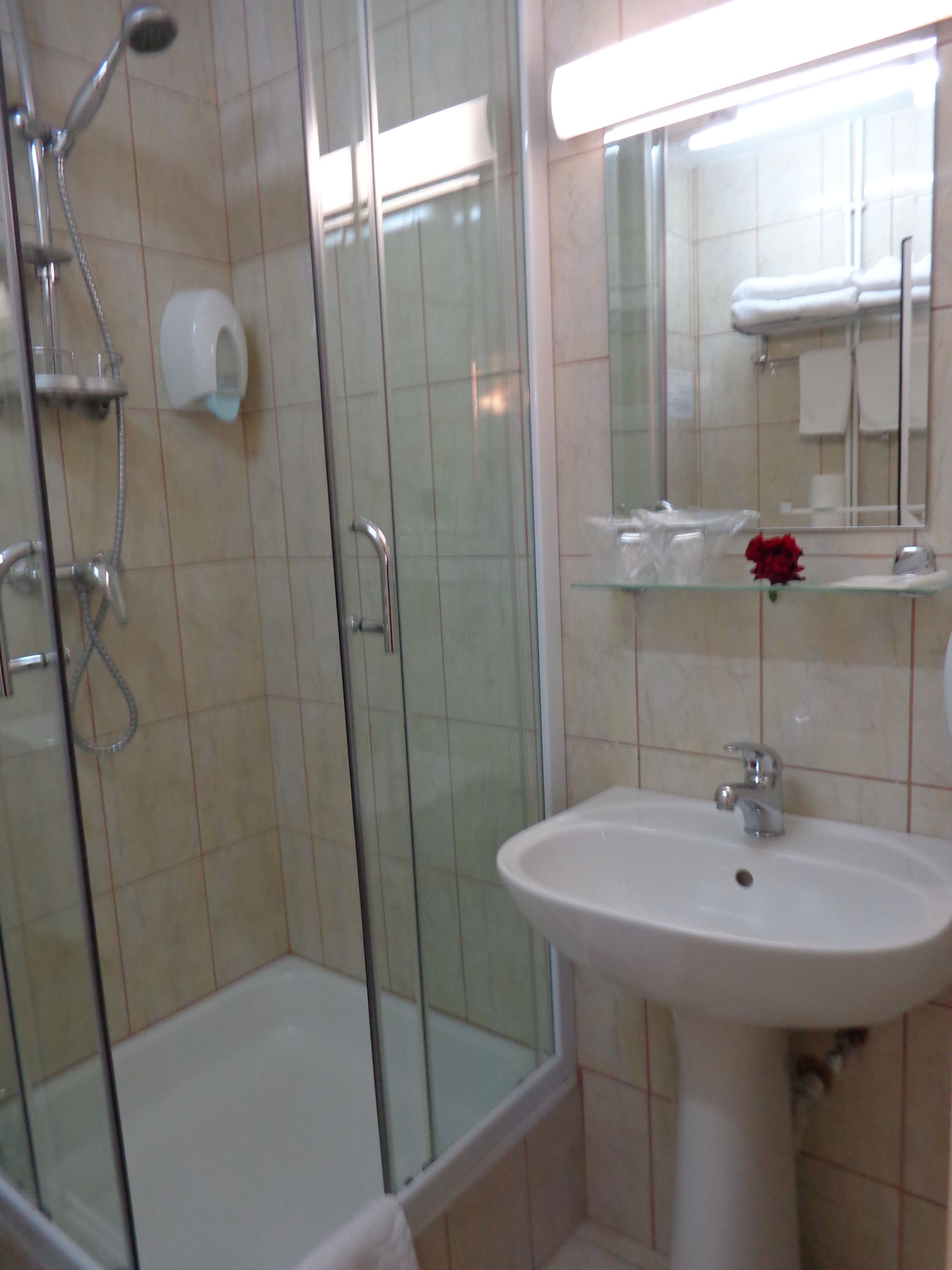 Free toiletries, hair dryer