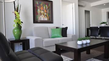 Apartment, 2 Bedrooms | Living room | LCD TV