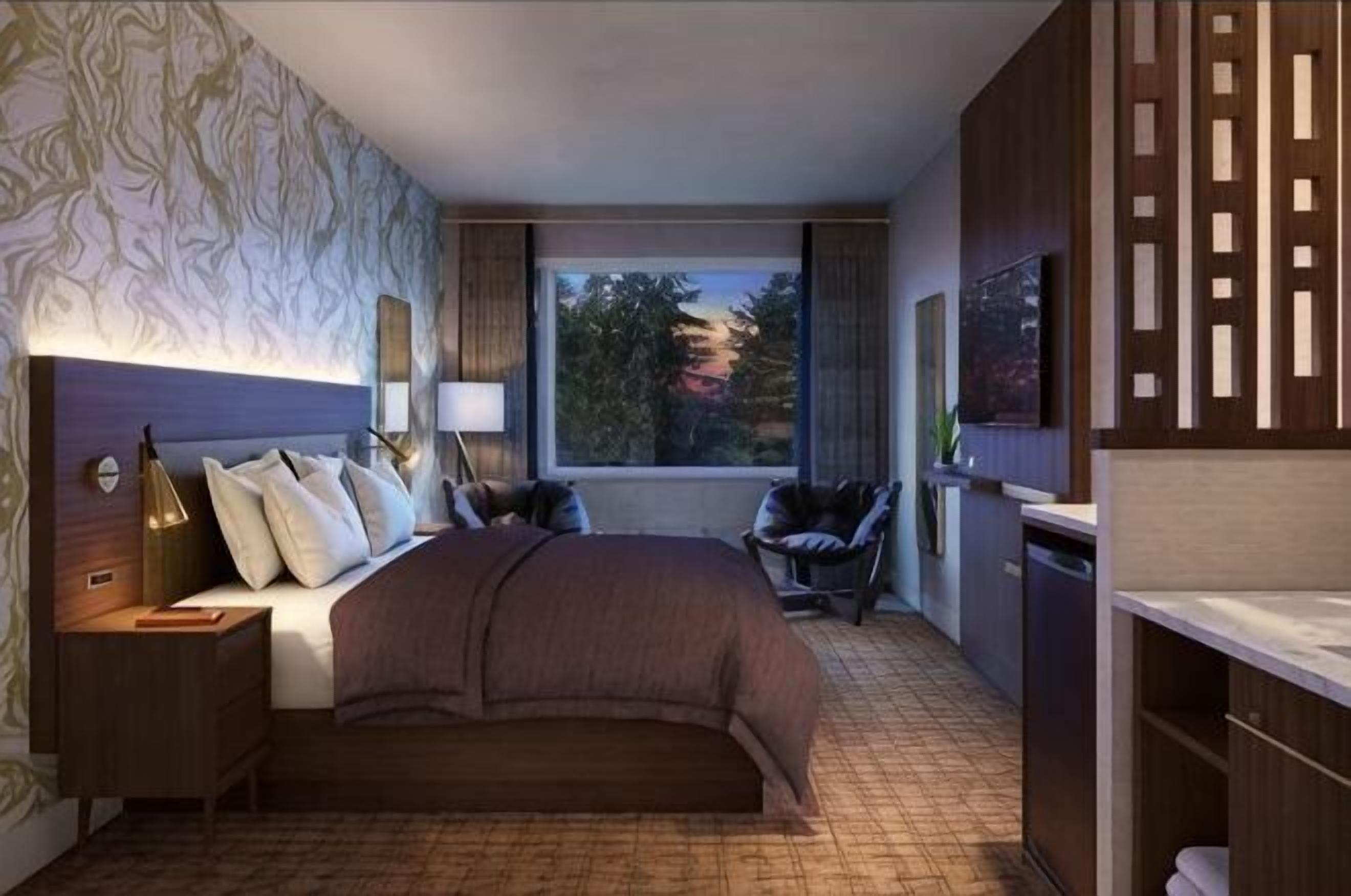 Premium bedding, blackout drapes, free WiFi, bed sheets
