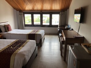 Habitación económica con 1 cama matrimonial o 2 individuales | Vista desde la habitación