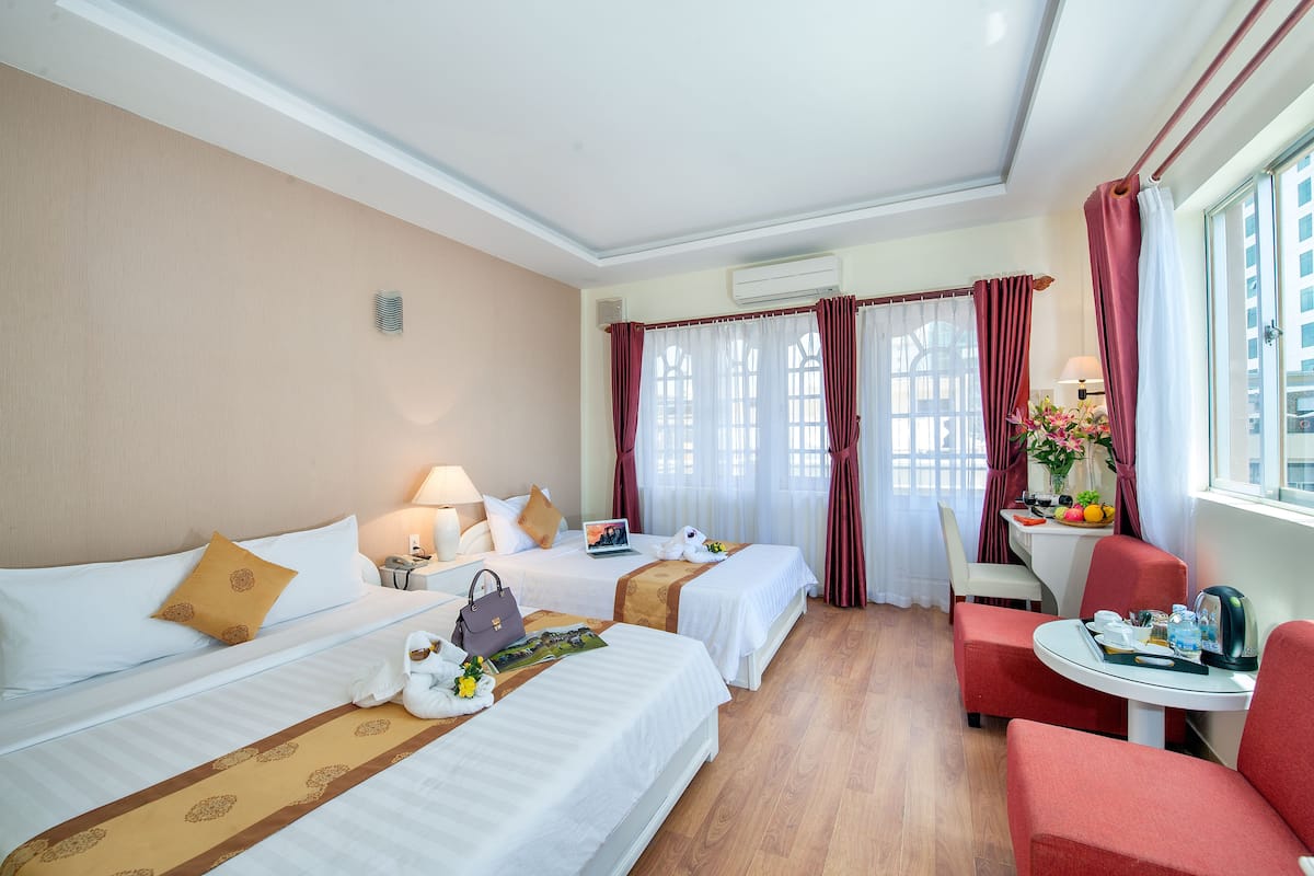 Minibar, in-room safe, rollaway beds, free WiFi
