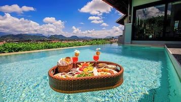 Pool Villa Room | 1 bedroom, minibar, in-room safe, individually decorated